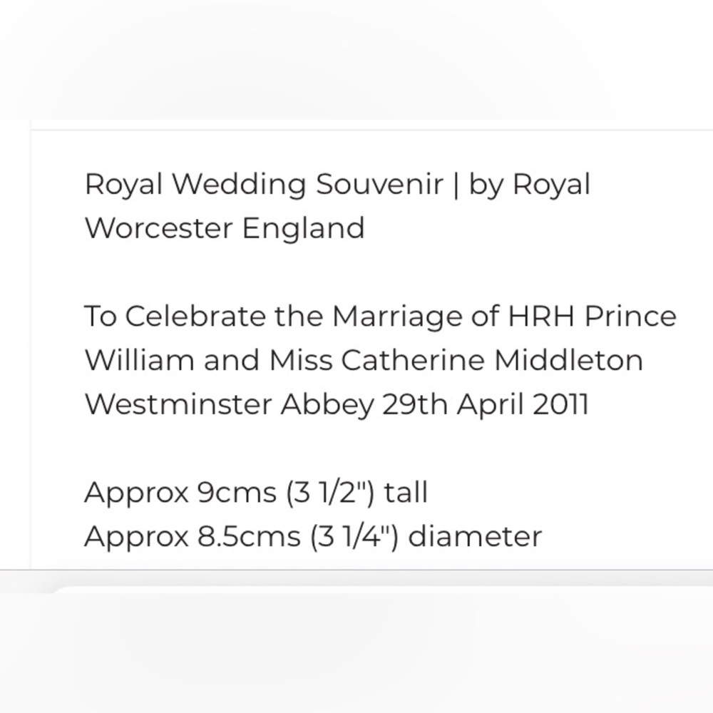 2011 Royal Wedding Mug Royal Worcester - Picture 6 of 8